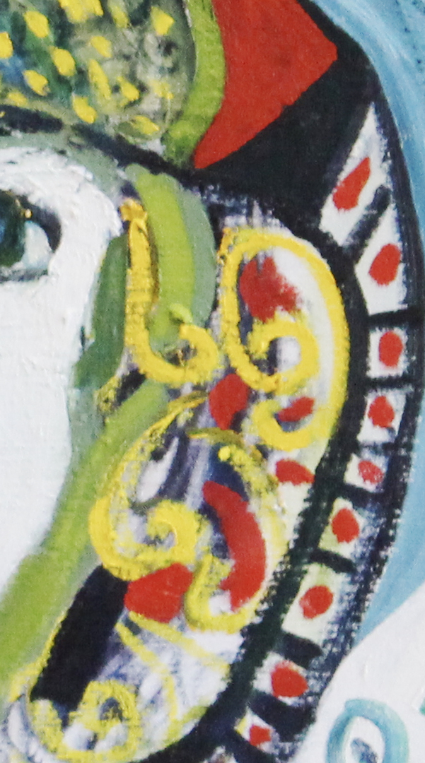 girl with yellow curls (detail)