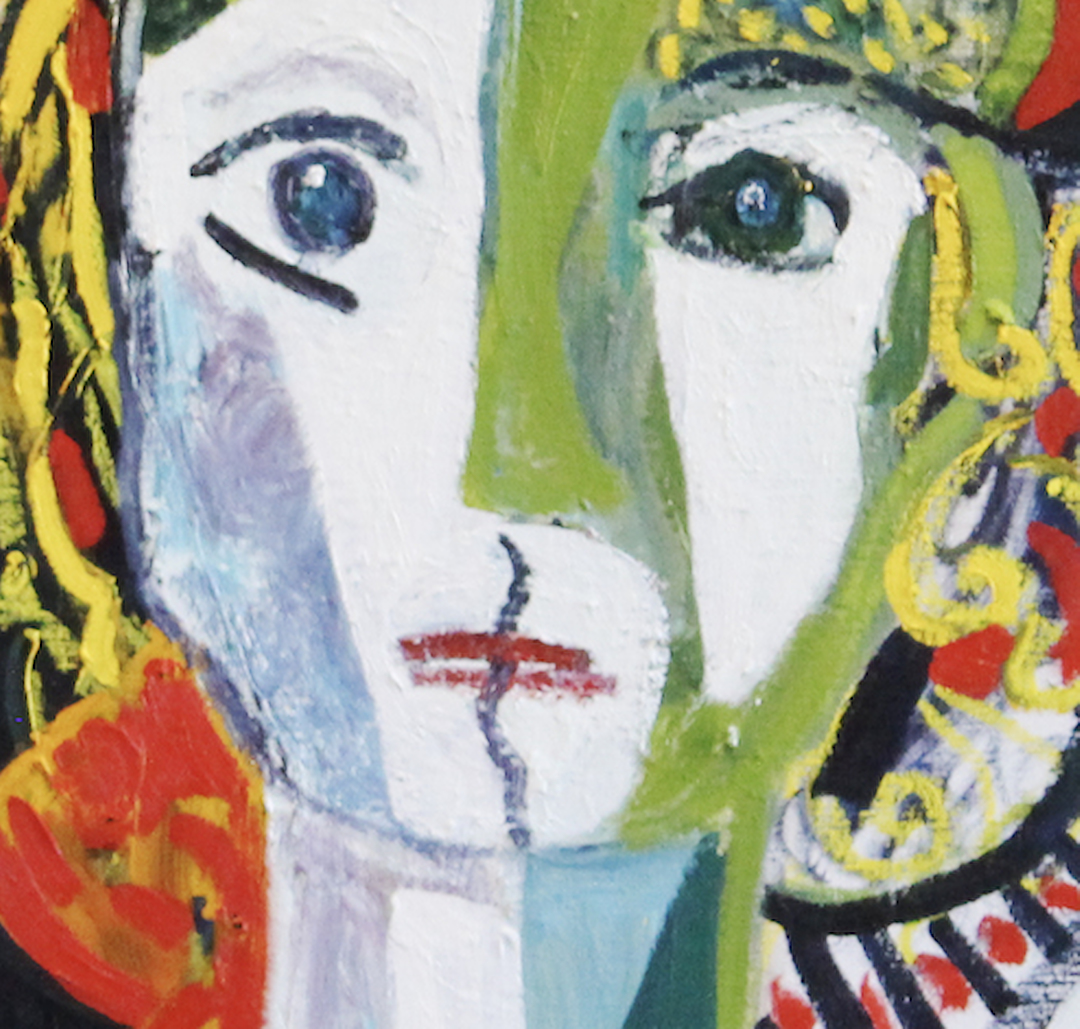 girl with yellow curls (detail)