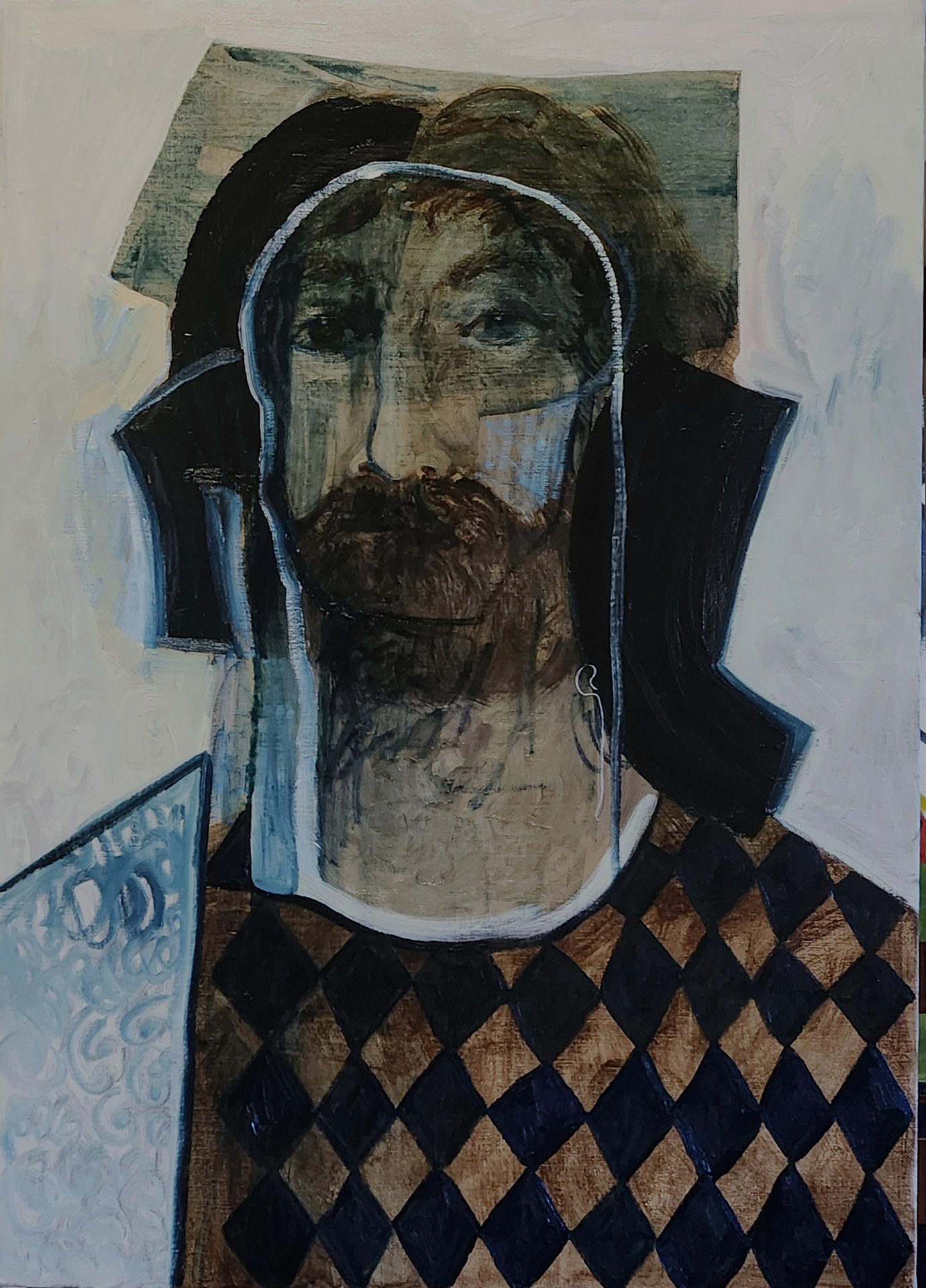 between order and uncertainty (oil on linen 107x76cms)