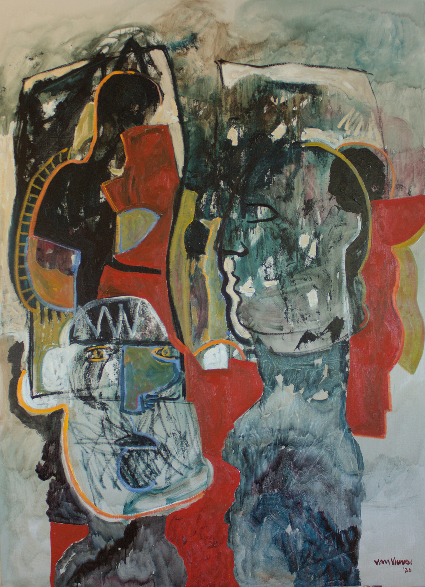 fragments (oil on linen 180x130cms)