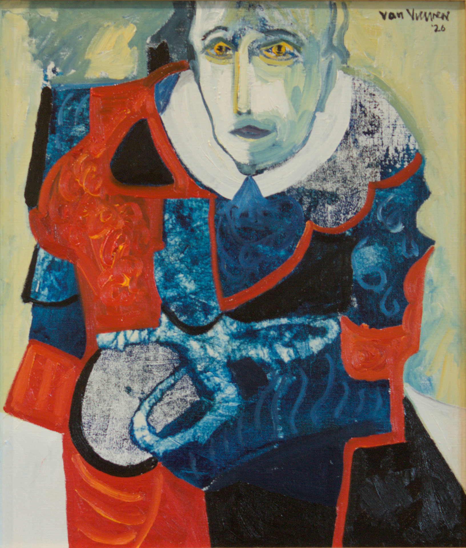 seated woman in black (oil on linen 70x60cms)