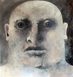 Heroic Head 150x150cms oil on canvas