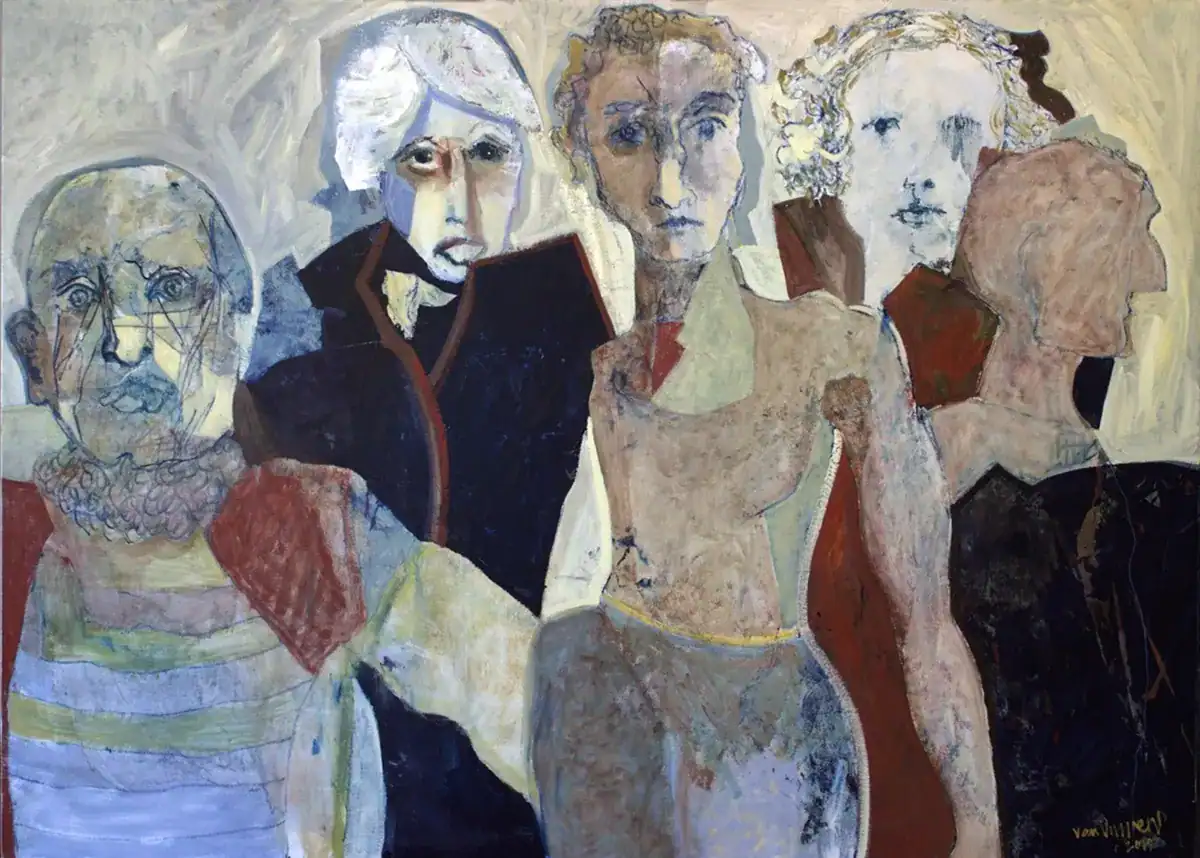 Theatre oil on Belgian linen 130x180cms Final painting